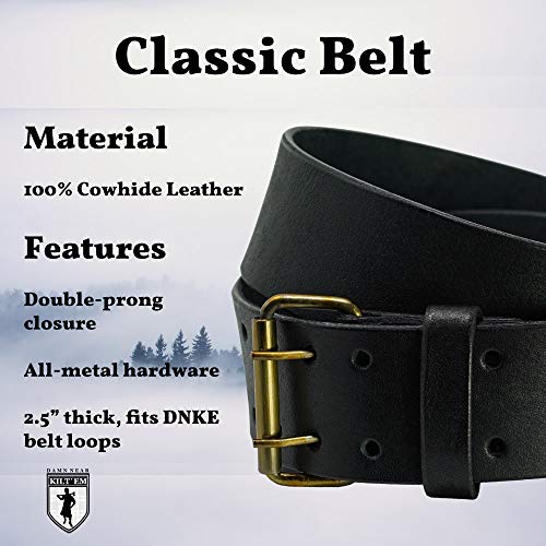 Damn Near Kilt 'Em Classic Wide Leather Kilt Belt3