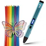 Filapen Premium 3D-Druckstift mit 250 PCL Filament-Sticks- 3D-Stifte für Kinder und Erwachsene, inkl. Vorlagen, 3D-Stift-Set für Anfänger und Profis, DIY-Bastelset