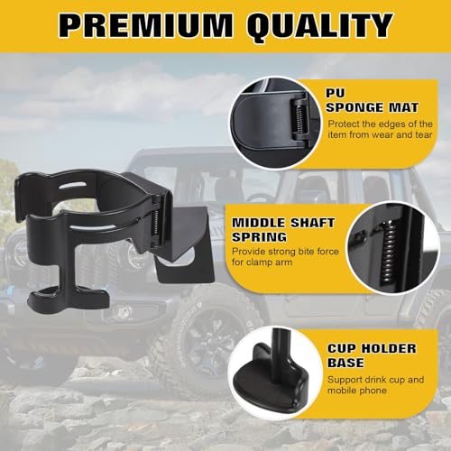Portavasos y Soporte para Celular 2 en 1 para Jeep miniatura 5