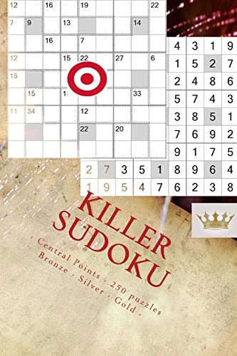Killer Sudoku - Central Points - 250 puzzles Bronze - Silver - Gold - Vol. 174: 9 x 9 PITSTOP. Enjoy this excellent Sudoku.