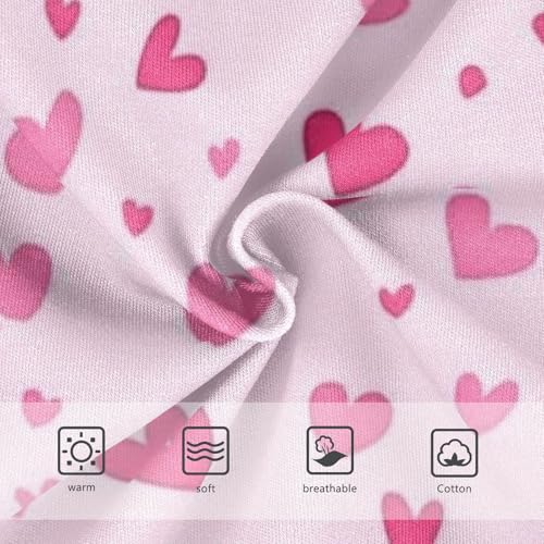 Girls' Training Panties Comfort Underwear for Kids Pink Heart Dots3