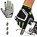 NICEWIN Gants de Cyclisme Gants de VTT avec Rembourrage 3D Silicone Gel Amortisseur Anti-Choc à Écran Tactile pour Vélo,VTT, BMX,Bicyclette, Motocross, Escalade,Randonnée pour Homme et Femme