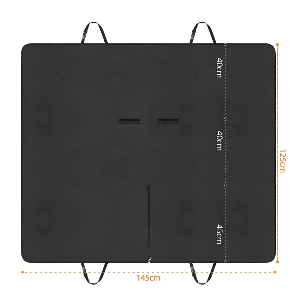 URAQT Coprisedile Posteriore Auto per Cani, 600D Oxford Impermeabile Coprisedile Posteriore Auto Cani, Antiscivolo e Antigraffio, 125cm x 145cm