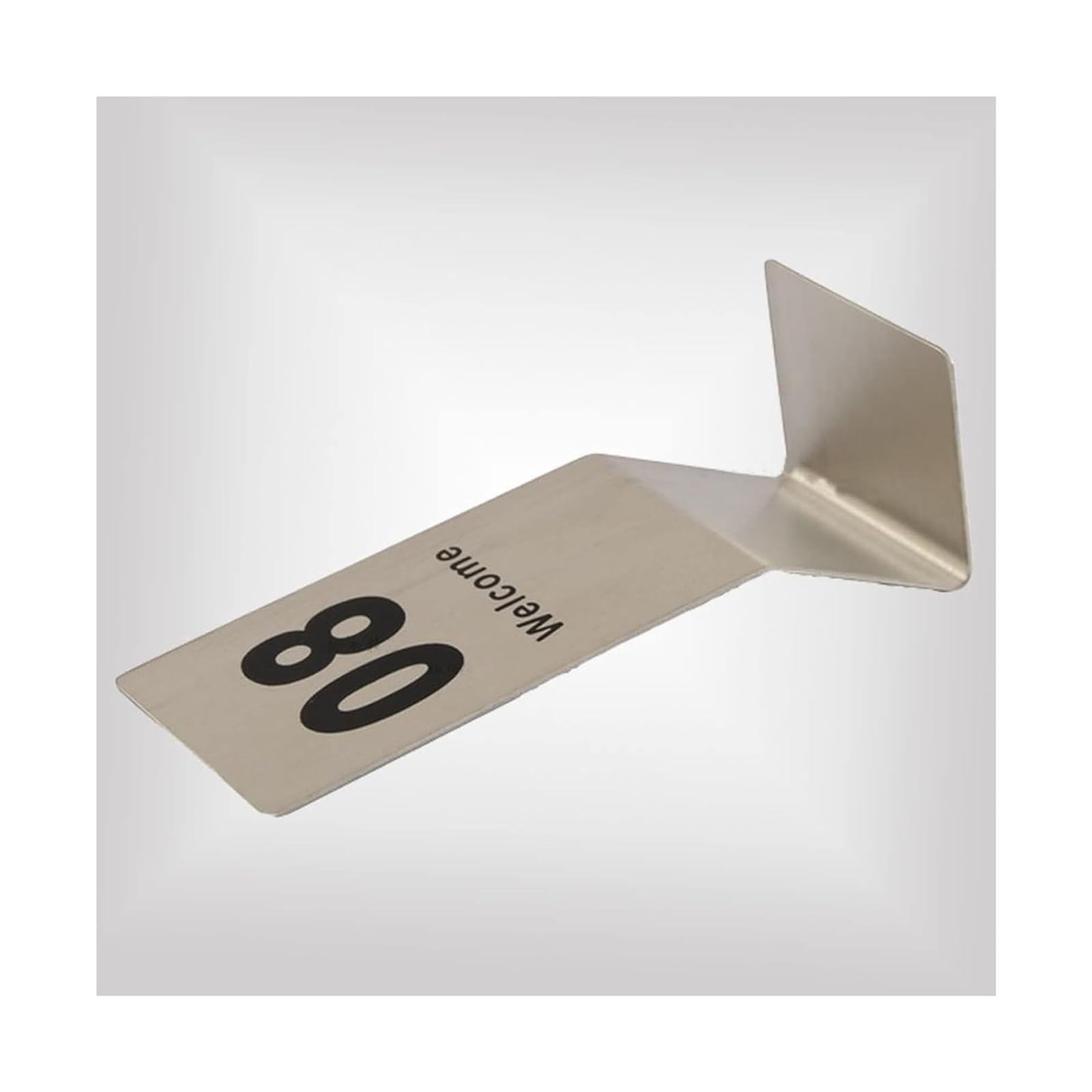 Carte dei Numeri dei tavoli, Carte Numeriche da Tavolo Impilabili su 2 Lati in Acciaio Inox 15,5x6 Cm 25 O 50 Pezzi(1-50)