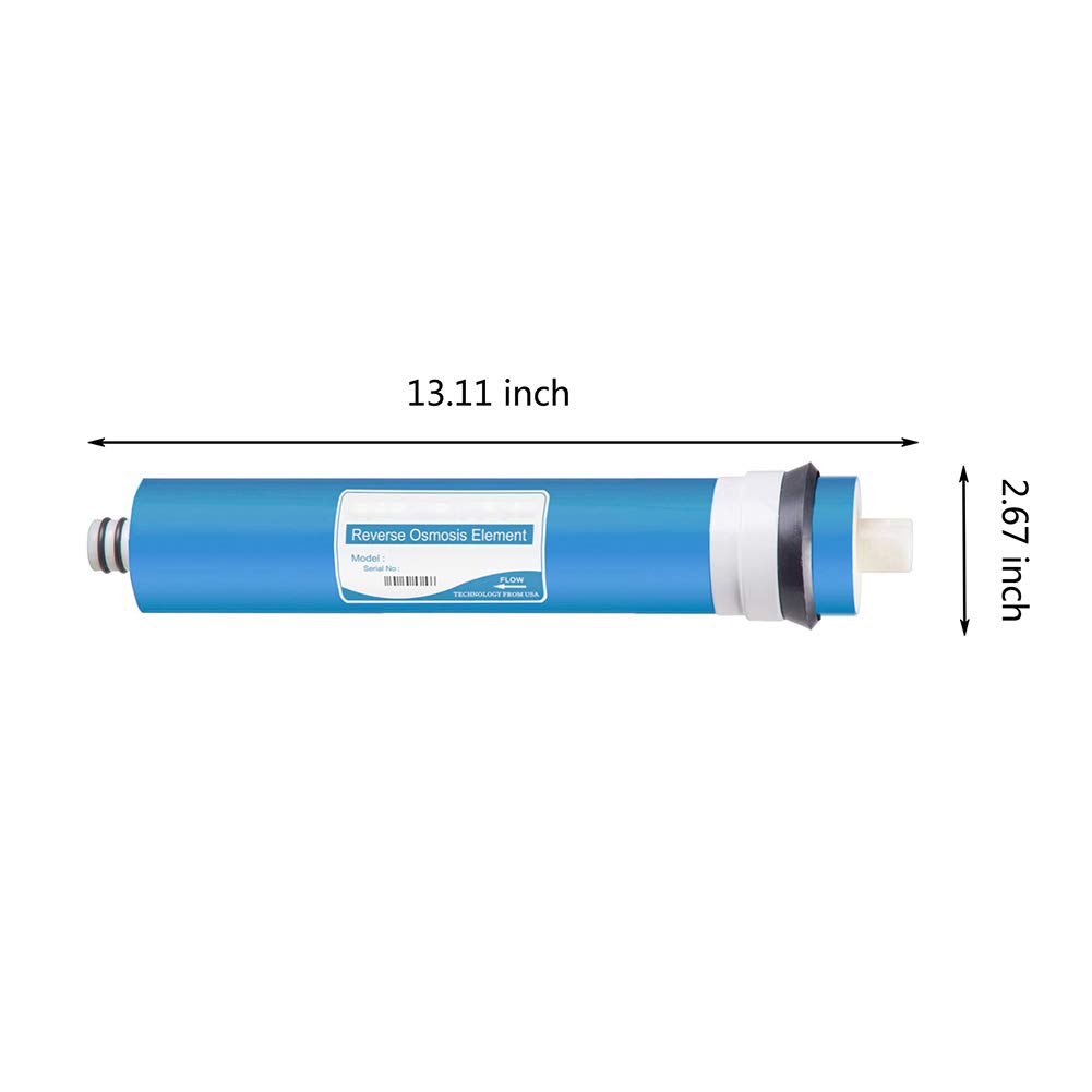 Filtre Système d'osmose inverse à membrane RO 75gpd/100gpd Purificateur d'eau Cartouche à