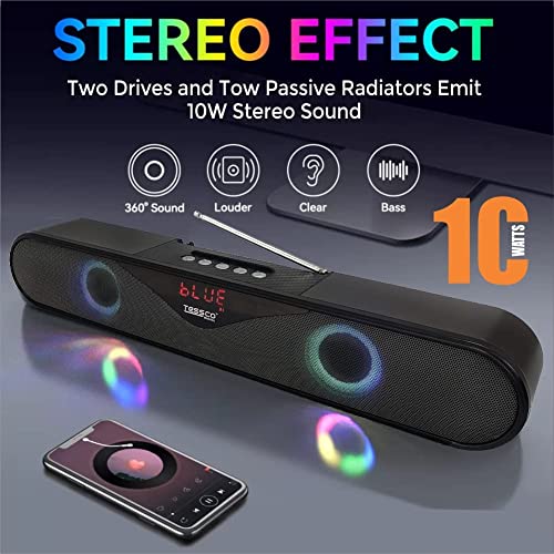 Image of (Tessco FS-345) Wireless Bluetooth Speaker - Iron Ash