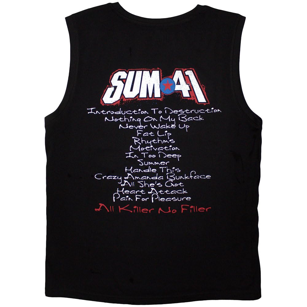 Sum 41 All Killer No Filler Tracklist Tank Top