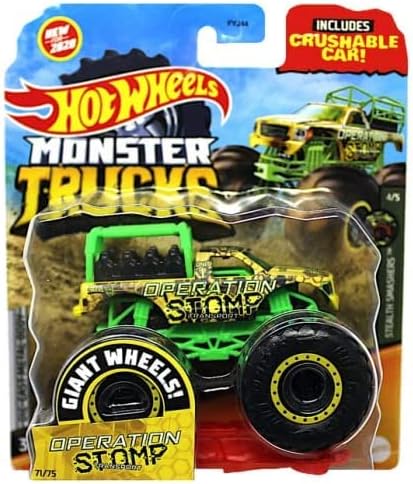 Monster Trucks Operation Stomp Riding Truck with Crushable car 71/75 (1:64 Scale diecast)