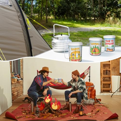 Set de 12 tazas de campamento para pintar 8 oz miniatura 4