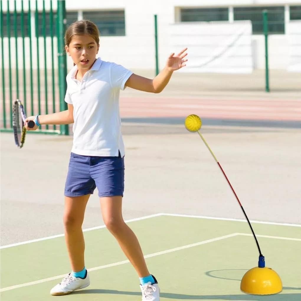 Tennis Trainer Rebound Ball Solo Tennis Training Equipment Practice Rebounder Strengthen Overall Muscle Memory Correct Body Posture