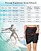 Pinup Fashion Women High Waisted Black Swim Skirts Bottoms Long Shorts Skorts with Pockets Athletic Tummy Control Modest Swimsuits Skirt L