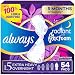 Always Radiant Feminine Pads for Women, Size 5, 54 Count, Extra Heavy Overnight, with Wings, Scented (18 Count, Pack of 3 - 54 Count Total)
