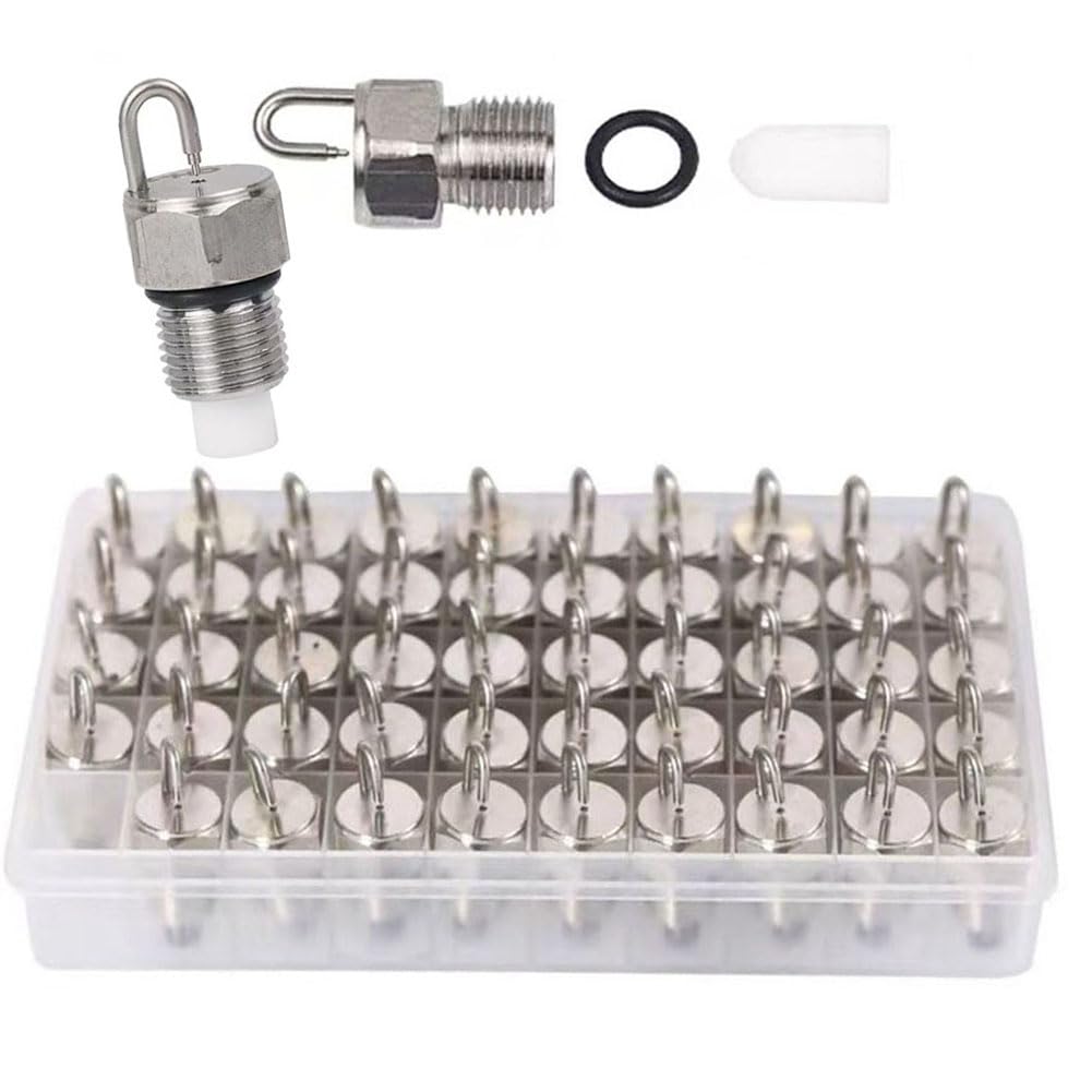 Buse d'arrosage pour Jardin botanique, 1 pièce, buse à Jet Rubis 1/8'', buse à Jet Rubis (50 pièces), buse à Jet Rubis avec Filtre en Acier Inoxydable, 0,3 mm (0,012").