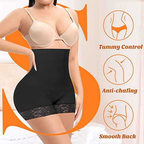 Image of Womens Slip Shorts for Under Dress Seamless Shapewear Boyshorts Tummy Control Panties Shaping Shorts