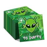 40Pcs Alien Party Napkins Alien Theme Party Paper Napkins Disposable Party Napkins Set Alien Paper Luncheon Napkins Alien Theme Party Supplies