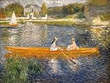 Jigsaw Puzzles for Adults Kids 500 Pieces Pierre Auguste Renoir The Skiff 500 Pieces Wooden Puzzles...
