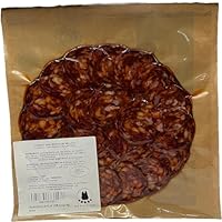 Chorizo Iberico de Bellota - 100 Gramm Chorizo Wurst Scheiben aus Pata Negra Eichel gefüttert 100% iberische Schweine