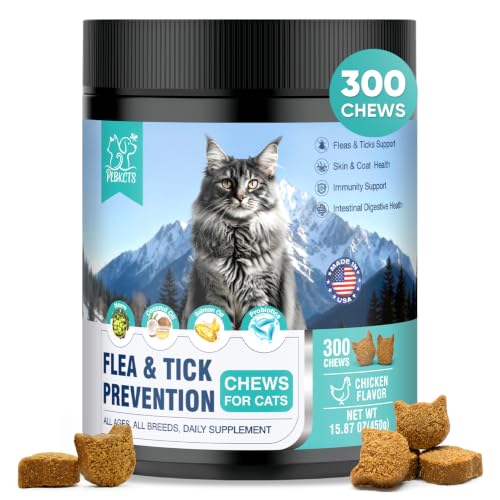 Natural Flea and Tick Prevention for Cats 300Ct