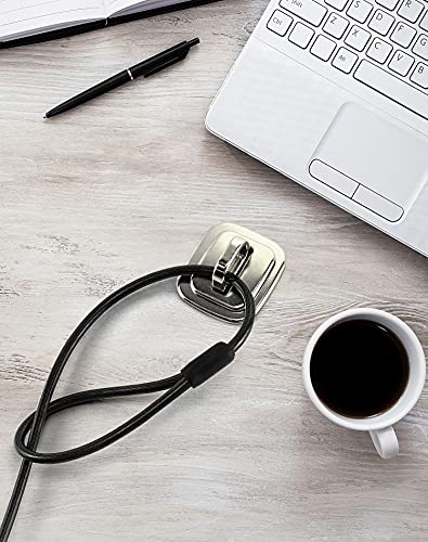 Qwork Security Anchor Base Plate For Cable Locks, 2 Pack Laptop Cable Lock Anchor, Desk Mount Anchor Accessory For Keyed Or Combination Cable Locks #TOP5