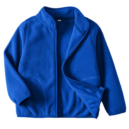 Image of Toddler Boys Girls Fleece Jacket Lightweight Fall Spring 2-12 Years