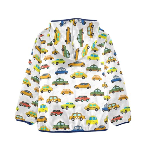 Image of Boys Fleece Jacket Hooded Autumn Winter Long Sleeve Thick Warm Outerwear;3-10 Years Kids Cute Fuzzy Jacket