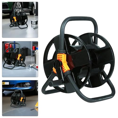 YARNOW Multifunktionale Gartenschlauchtrommel Für Autowaschanlagen Winkelanschluss Kompaktes Design 20 M Zufällige Farbe