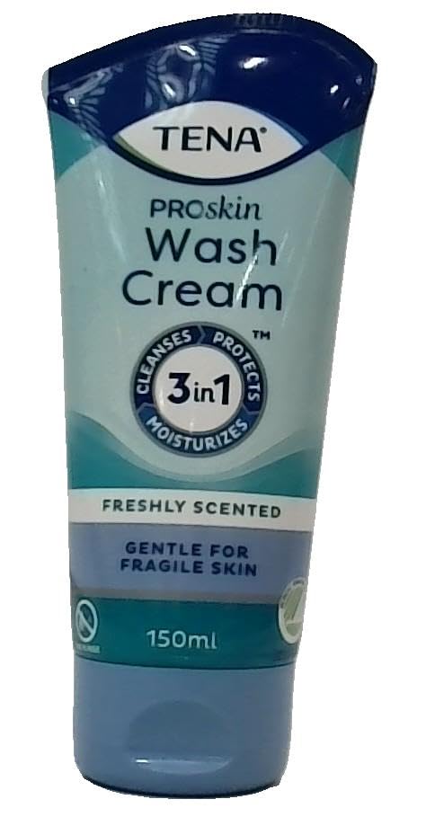 TENA proskin Wash Cream | 3 in 1 Protection Cream | 150ml Pack of 1