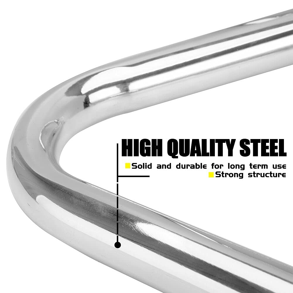 Protection Contre Les Chutes de Pare-Chocs de Moteur de Moto pour autoroute Compatible avec T.riumph Bonneville Bobber T100 T120 T 100 120 Street Twin/Cup Thruxton 1200 R 2016-2022 (Chrome)