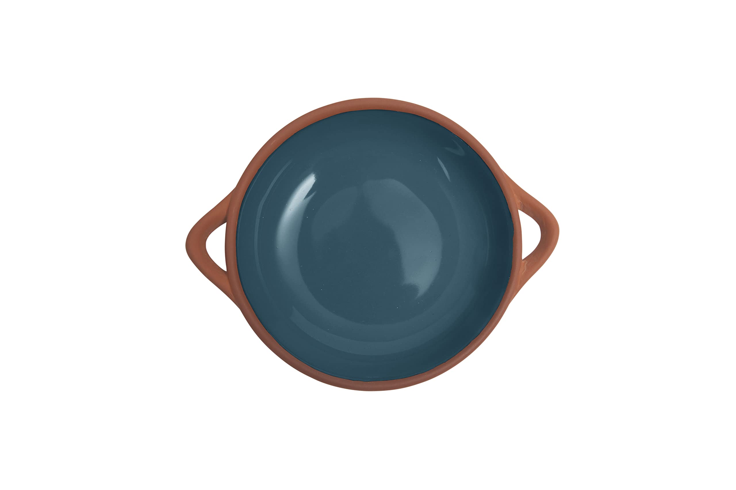 Dexam Sintra Small Glazed Terracotta Tapas Dish - Ink Blue