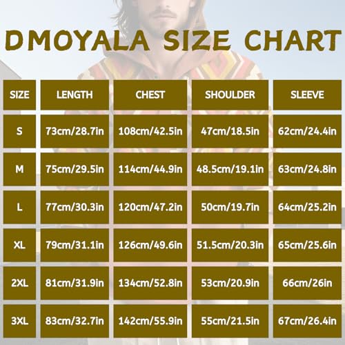 Aztec Hoodies for Men Fall Casual Long Sleeve Button Sweatshirts Vintage Graphic Western Cowboy Hooded Sweatshirts3