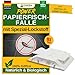 Produktbild GREEN GUARDIA Papierfisch Falle mit Spezial-Lockstoff - 9X Papierfisch Fallen - umweltfreundlich Papierfische bekämpfen, Chemiefreie Falle mit starker Klebefläche, giftfrei & geruchsneutral