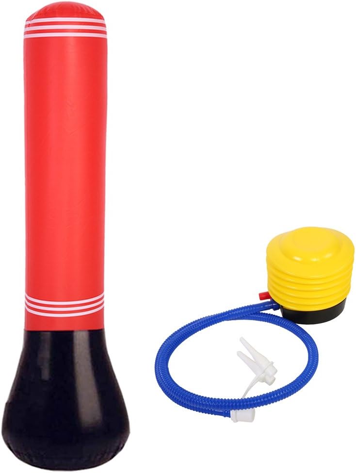 Estink Fitness Punching Bag, 59.06" Tall Inflatable Punching Tower Bag Freestanding Children Fitness Play Adults De-Stress Boxing Target Bag withFoot Pump : Sports & Outdoors