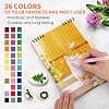 Droaful Acrylic Paint Pens Markers -36 Color Waterproof Paint Pens for Rock Painting,Stone, Ceramic, Glass, Wood, Fabric, Canvas, Porcelain, Metal,Plastic, Water Based Quick Dry Non-Toxic and No Odor #3