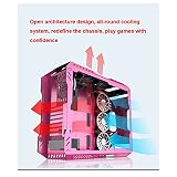 Case Game Case, Mid-Tower ATX/M-ATX Console Console, Harted Szkło Panel Boczny, USB3.0 / USB2.0 / Port Audio, Chłodzenie Pomocy Technicznej