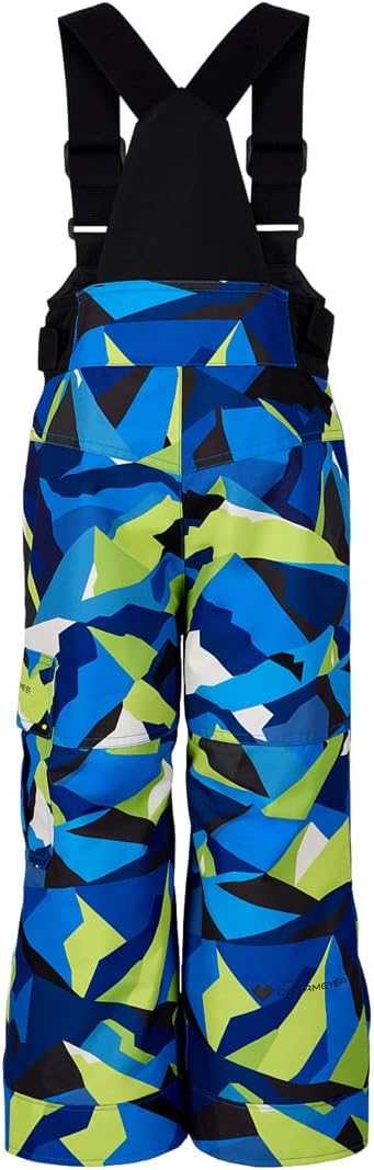 Obermeyer Boys Volt Print Snow Bib Pants, Insulated and Waterproof with Kids I-Grow System