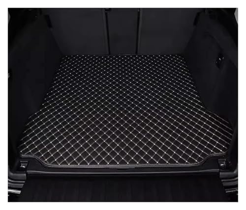Tapis de coffre pour BMW F01 2008-2015 en similicuir beige et noir