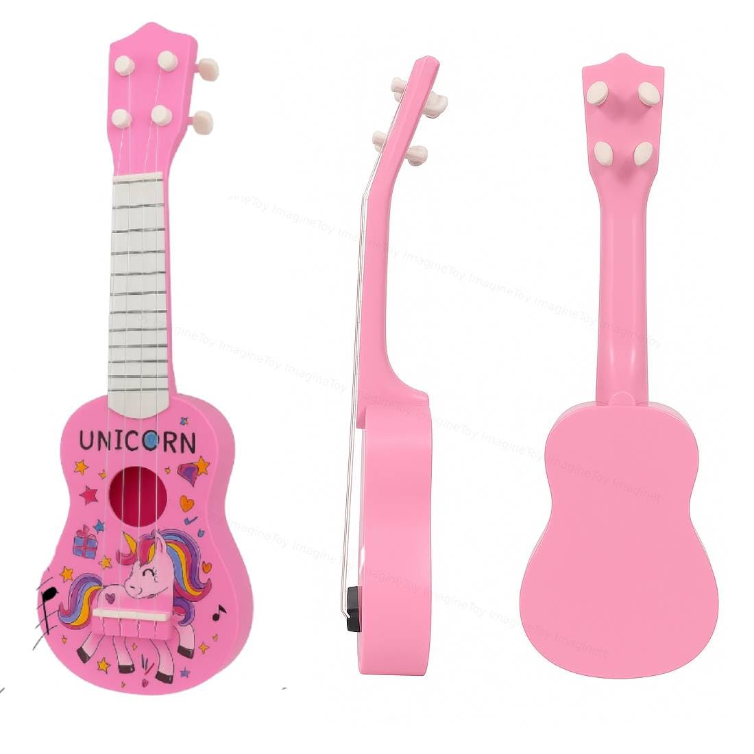 Toy Imagine Unicorn Ukulele - Kids 4 String Guitar -2