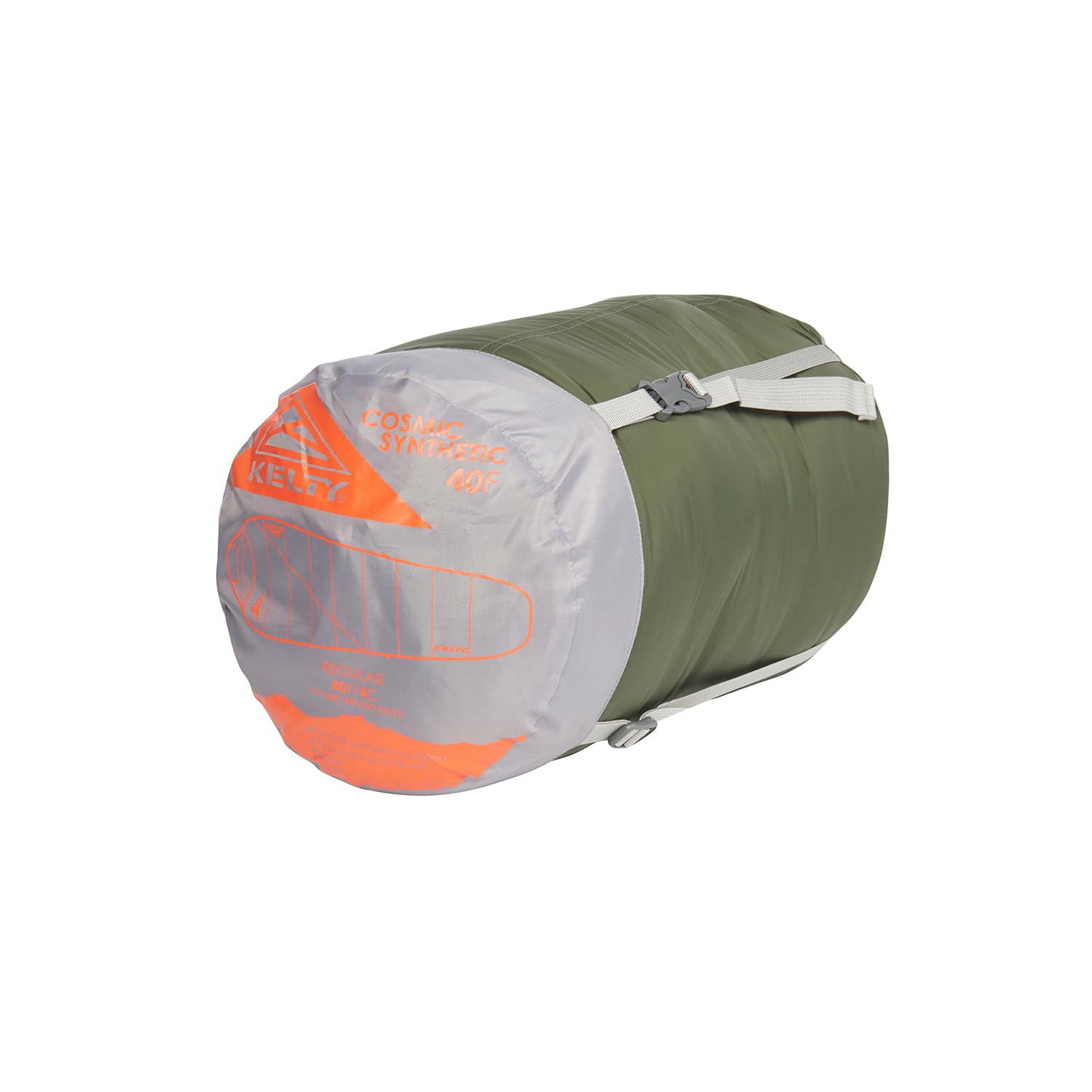 Kelty Cosmic Synthetic Fill 40 Degree Backpacking Sleeping Bag with Compression Straps, Compact and Lightweight, 2022