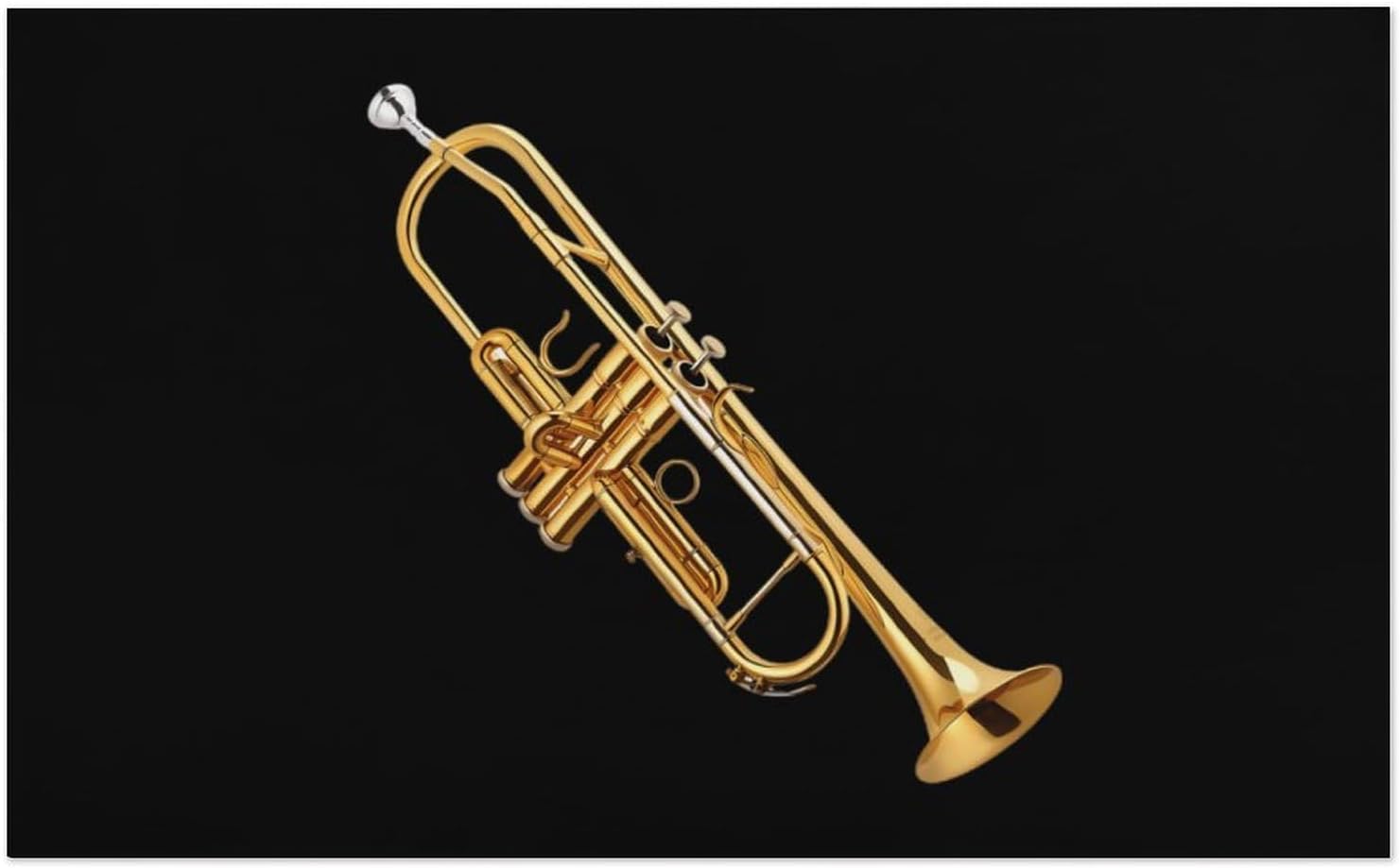 Gold Trombone Oversized Beach Towel Soft Absorbent Pool Bath Swim Towels for Adults Travel Vacation Gifts 130x80cm