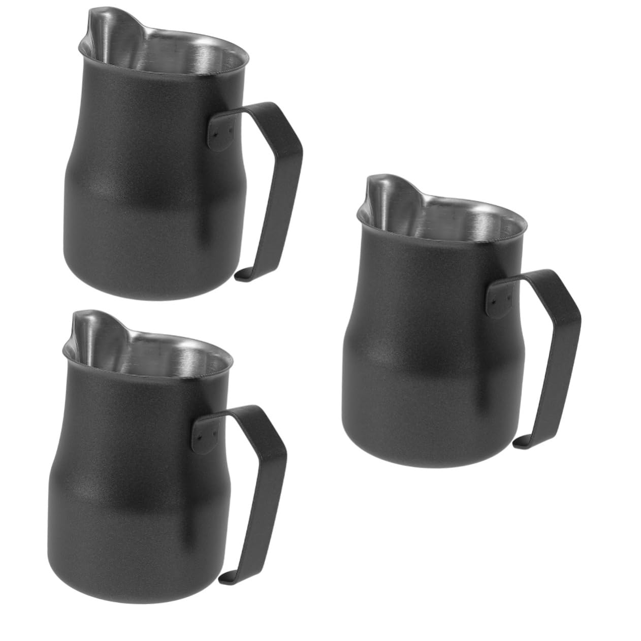 3piezas Jarra De Espumar Leche Inoxidable Pitcher Para Latte Art Taza Para Espumar Café Para y Amantes Del Café