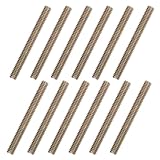 QUARKZMAN 12 Stück 5/16x3" Kohlenstoffstahl Gewindestange, farbverzinkte Vollgewindeschraube für Möbel, Garten, Geländermontage