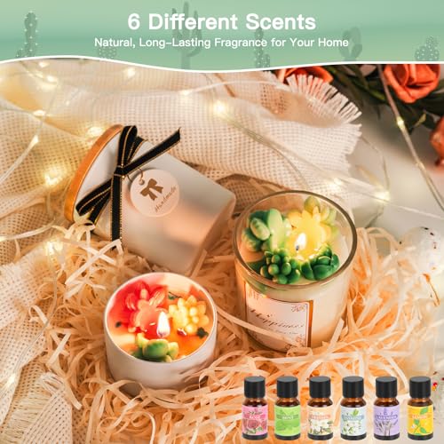 Candle Making Kit for Adults & Beginners - All-in-One DIY Candle Supplies with 1200g Natural Soy Wax, Hot Plate, 2 Succulent Molds, 8 Candle Jars, Gift Boxes & More | Perfect for Home Craft & Gifting - Thumbnail 5