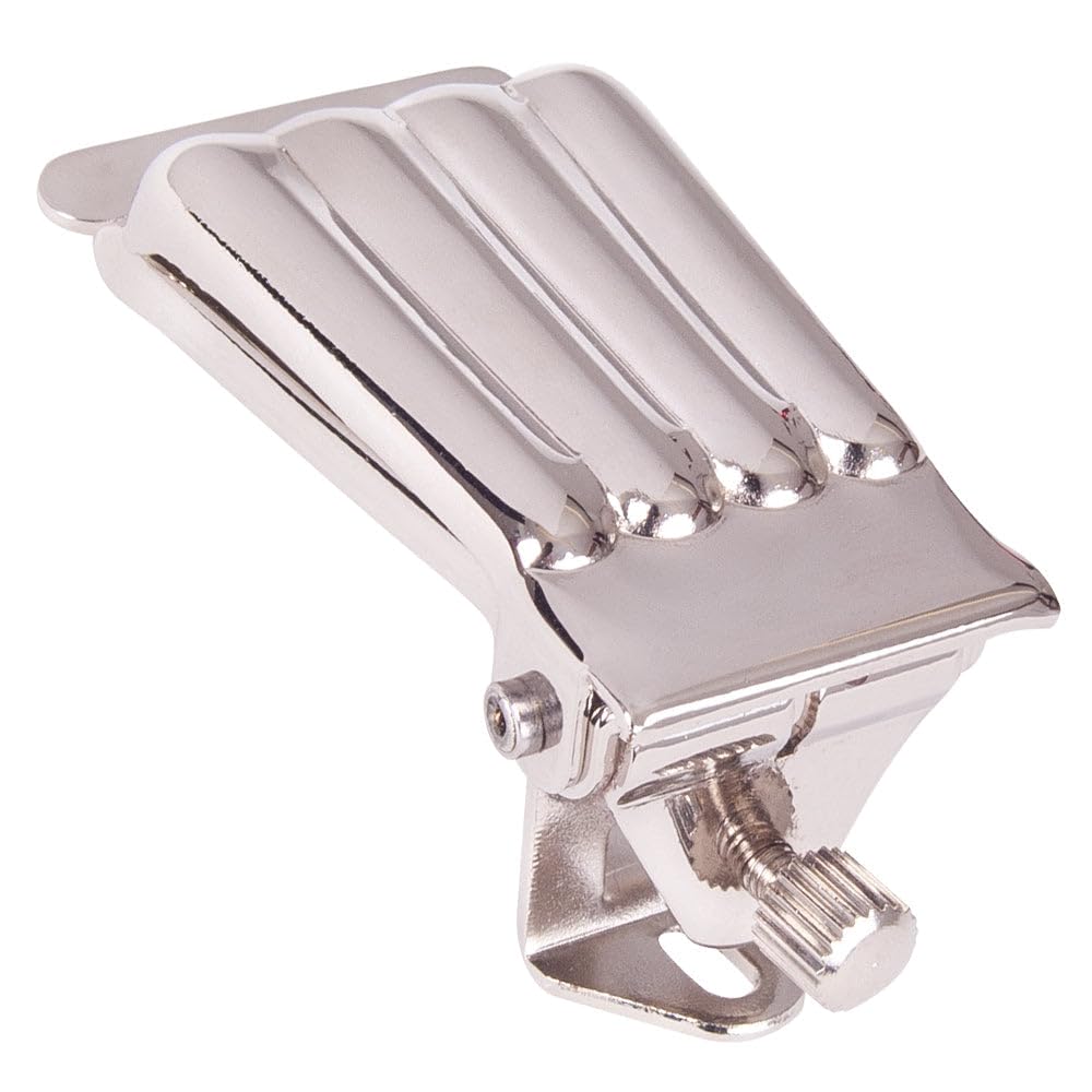 GUITAR TECH BANJO TAILPIECE - CLAMSHELL- CHROME