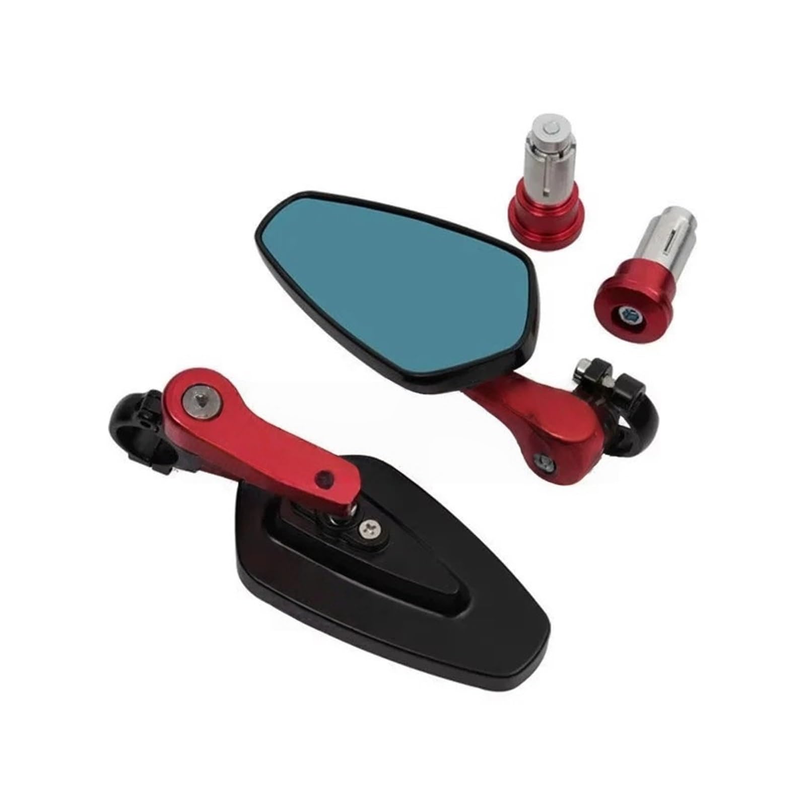 Espejos retrovisores de motocicleta CNC para manillar de Kawasaki Z900 ER-6N 7