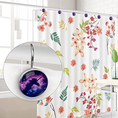 Crochets rideau de douche acier inoxydable univers licorne durable - 5