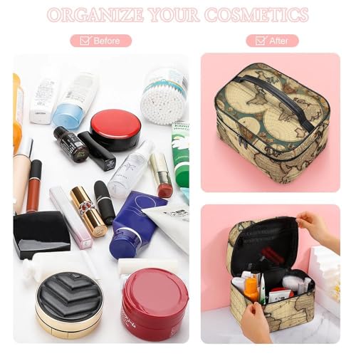 Bolsa de maquillaje con compartimentos para evitar el desorden 7