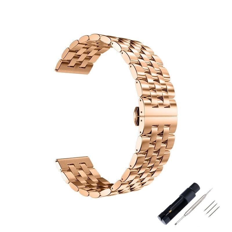 Bracelet montre métallique 22mm 20mm avec boucle pliante et outil inclus
