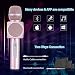 Micrófono Karaoke Bluetooth Portátil Fede con luz LED multicolor, Micrófono Karaoke Inalámbrico...