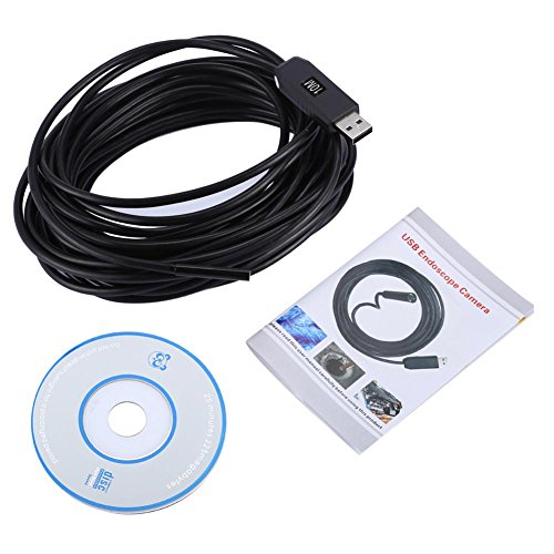 Câmera de inspeção de boroscópio USB à prova d'água de 5,5 mm Vanpower com 6 luzes de baixa luminos