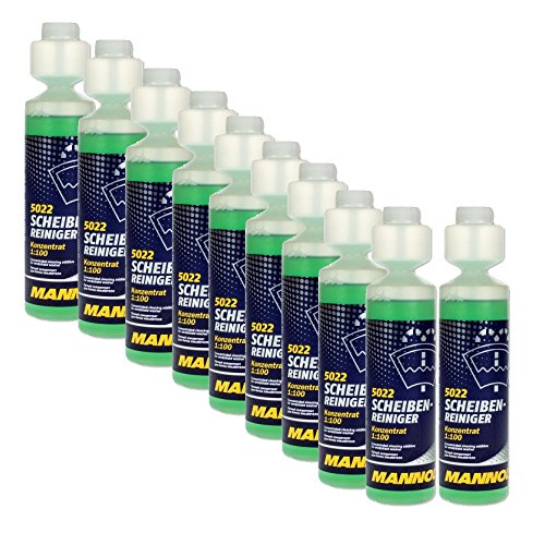 MANNOL 10 x 250ml Scheiben-Reiniger Konzentrat/Sommer Konzentrat 1:100